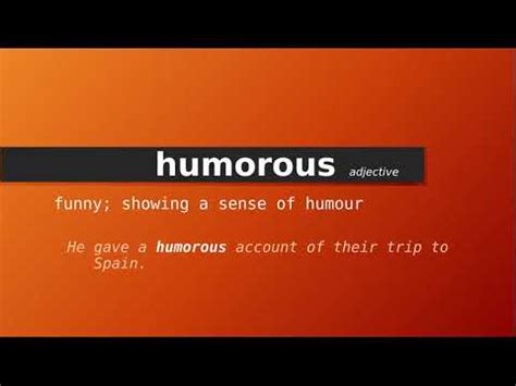 Humorous Definition & Meaning .